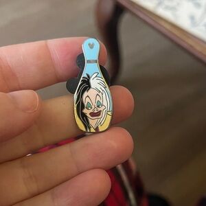 Disney Cruella de Vil Bowling Pin Enamel Pin